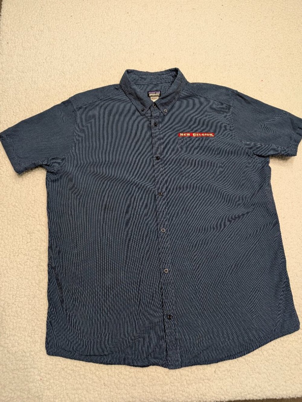 Patagonia x New Belgium Brewing Men’s Bluffside Shirt - Blue Striped - XXL